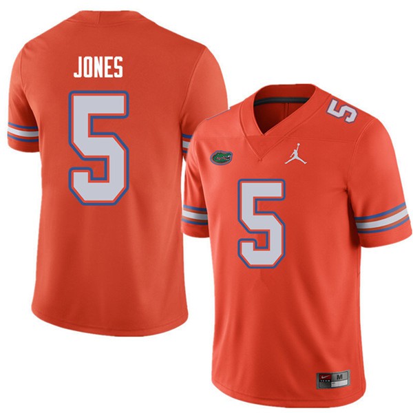 Jordan Brand Men #5 Emory Jones Florida Gators College Football Jersey Orange